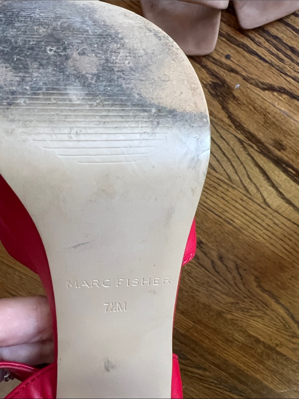 Marc Fisher Red Platform Heels- 7.5 - Picture 12 of 12